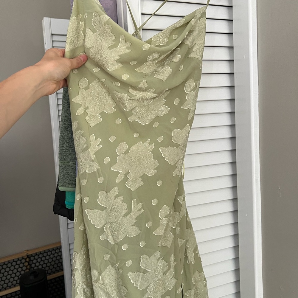 Hello Molly Drinks on Me Midi dress in pistachio